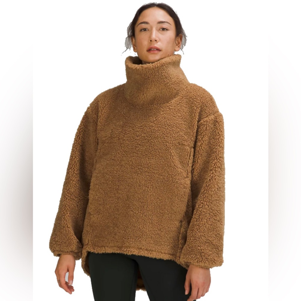 Lululemon fleece pullover “warmth restore long pullover” sz 6
